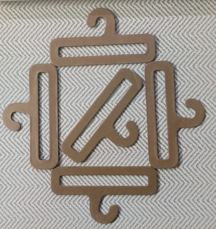 Multi-Piece Kraft Paper Hanger Set by Eagle Print Care