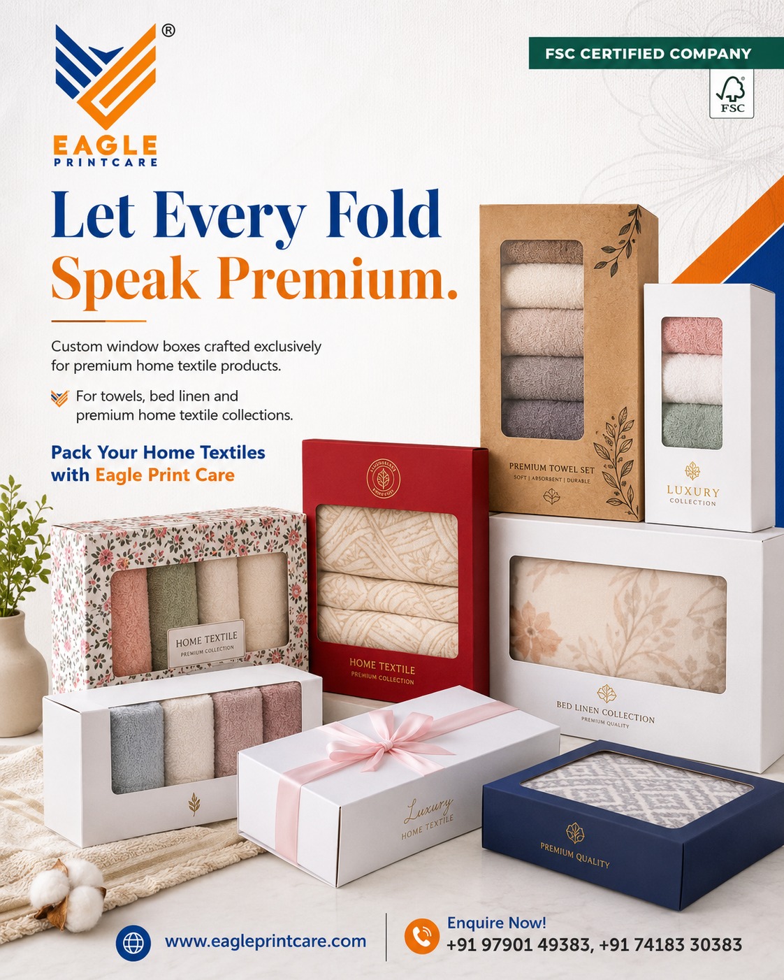 Premium Home-Textile Packaging Range by Eagle Print Care