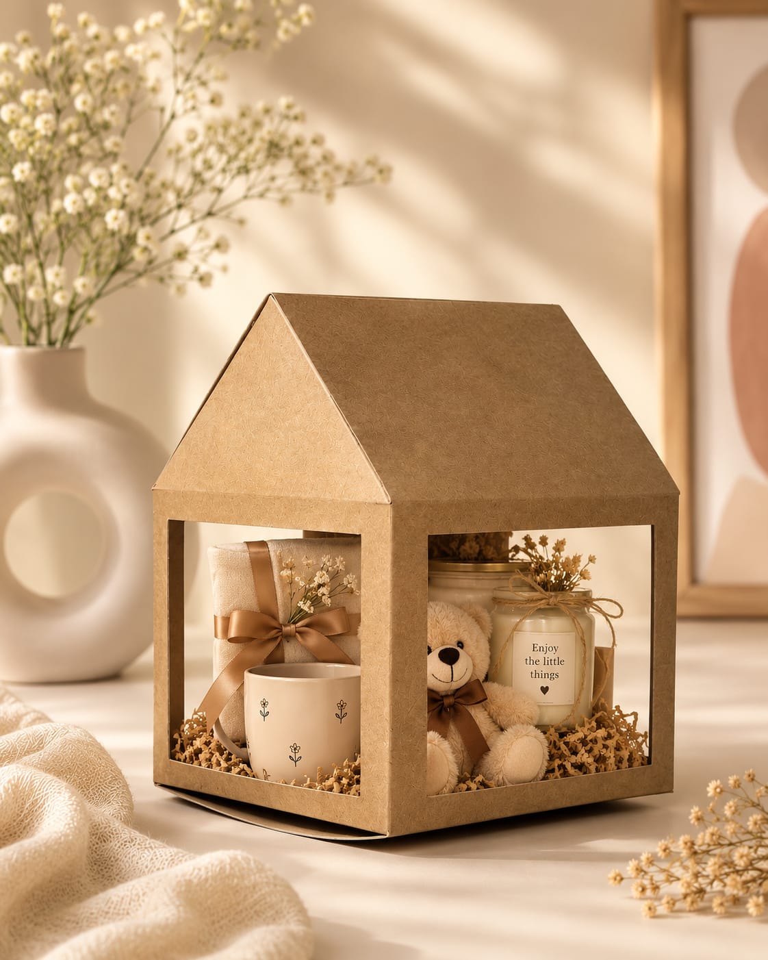 House-Shaped Candle Gift Box by Eagle Print Care