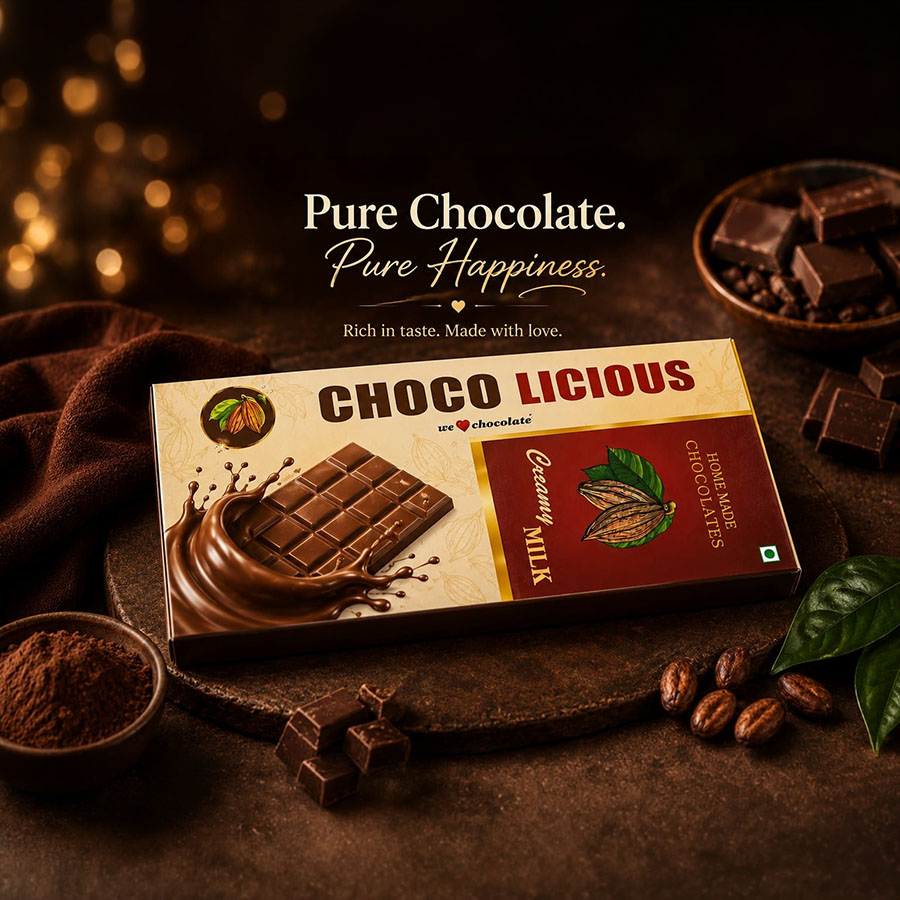 Custom printed chocolate packaging box